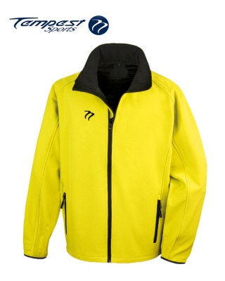 Tempest Yellow Black Soft Shell Womens Jacket